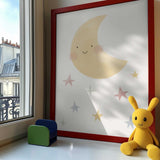 Smiling Moon and Stars