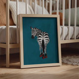Fashionable Zebra Heels