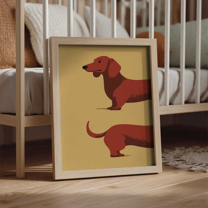 Minimalist Wiener Dog
