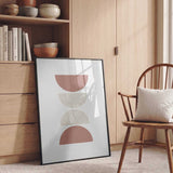 Stacked Half Circles in Earthy Tones