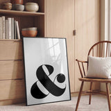 Elegant Black Ampersand