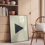 Black Geometric Triangle