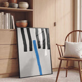 Abstract Blue Line