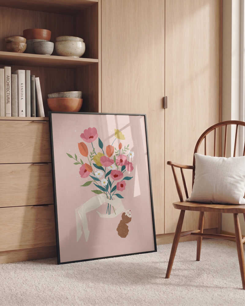Floating Woman Floral Dream