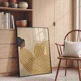 Woman Golden Waves