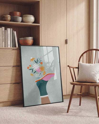 Flowers in a High Heel