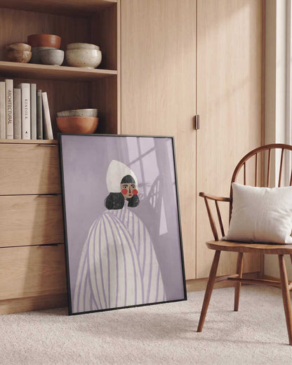 Whimsical Bonnet Woman
