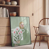 Woman Holding Flowers