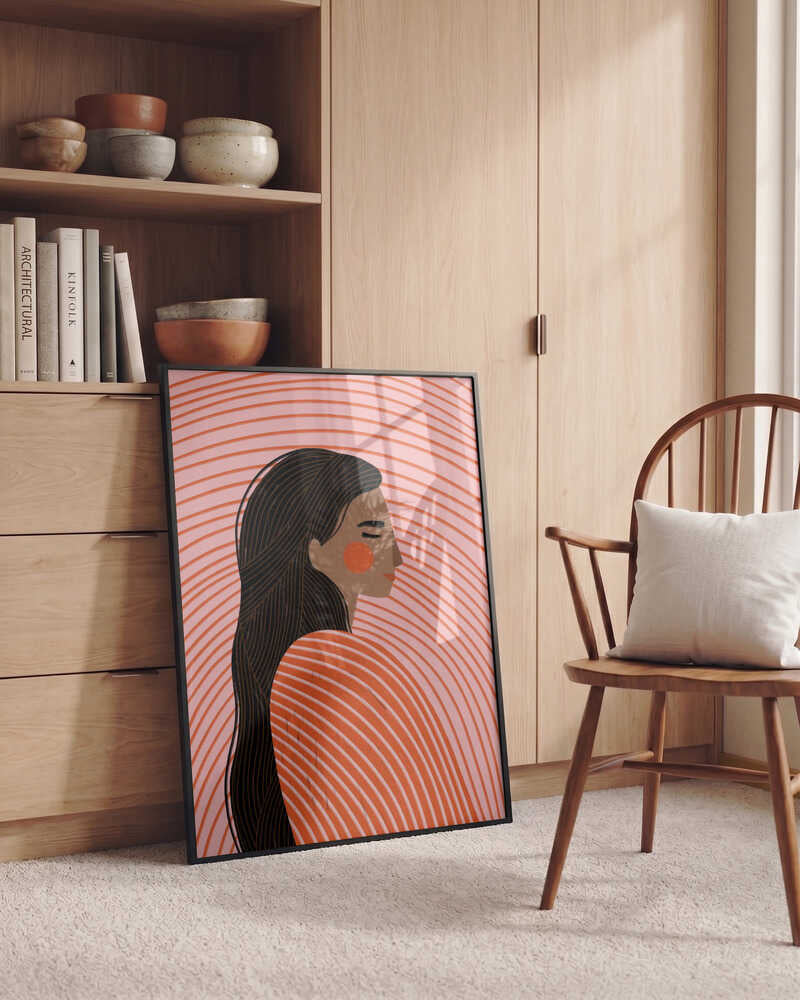 Peaceful Woman Profile