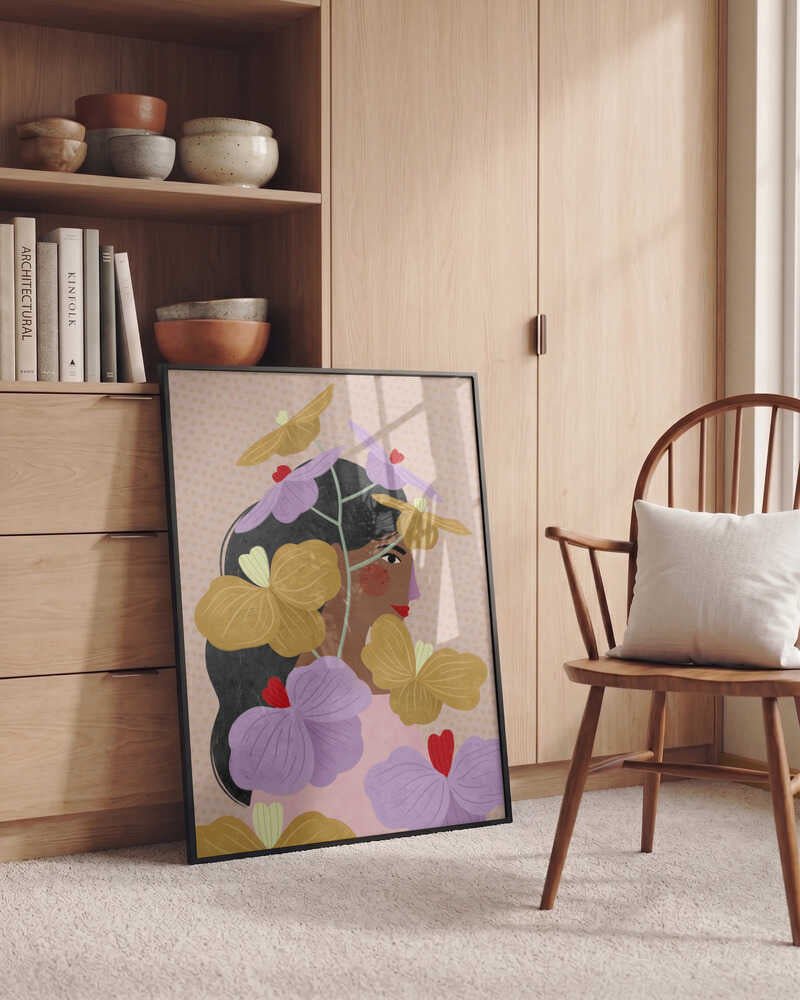 Floral Woman Portrait