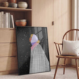 Woman Under Starry Night