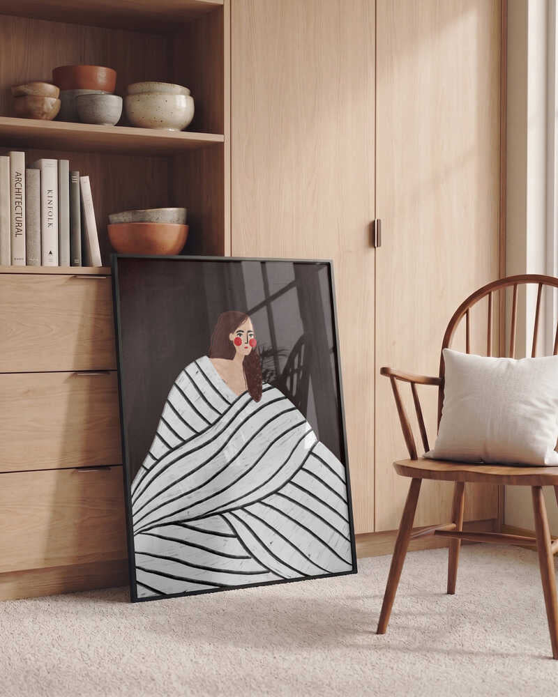 Quiet Striped Portrait