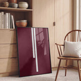 Maroon Abstract Lines