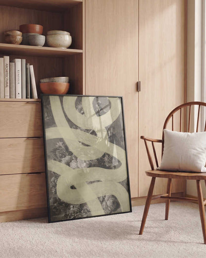 Swirling Botanical Abstract