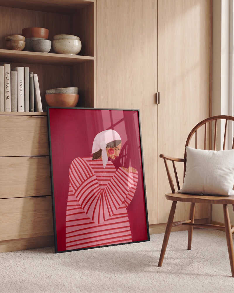 Serene Praying Woman