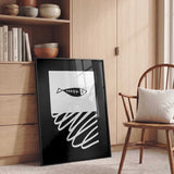 Minimal Fish Skeleton Swirl