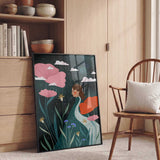 Woman Among Night Blooms