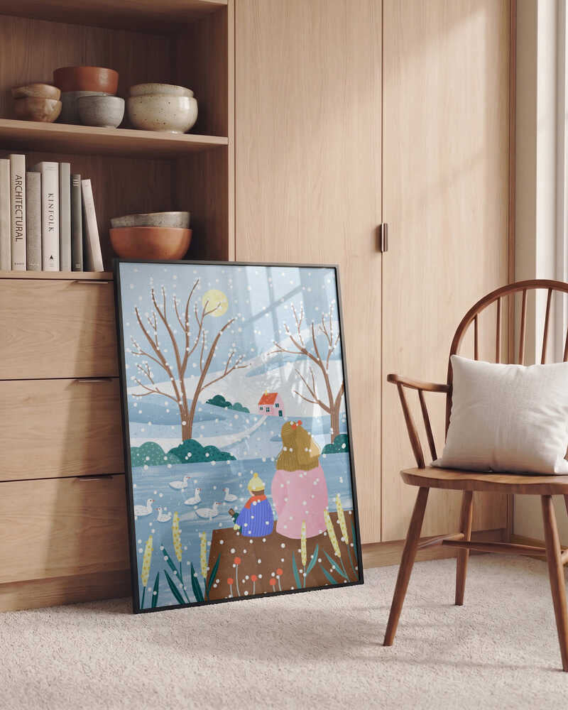 Watching Snowy Ducks
