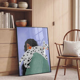Woman and Spotted Cat