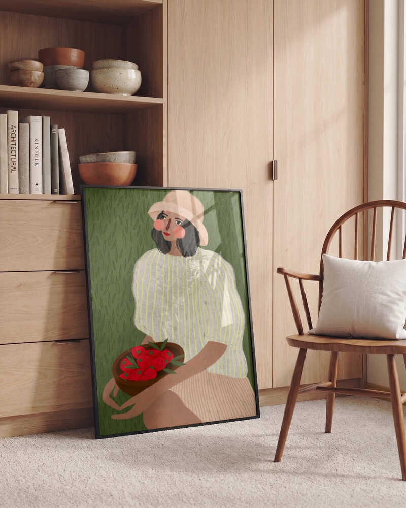 Woman with Berry Bowl