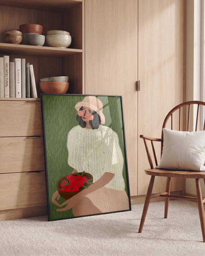 Woman with Berry Bowl