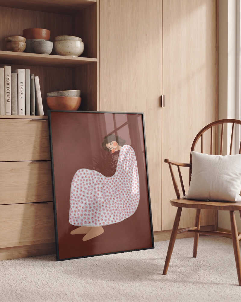 Cozy Dotted Woman