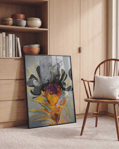 Dramatic Abstract Floral