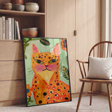 Whimsical Spotted Jungle Cat