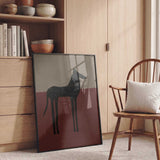 Abstract Black Horse