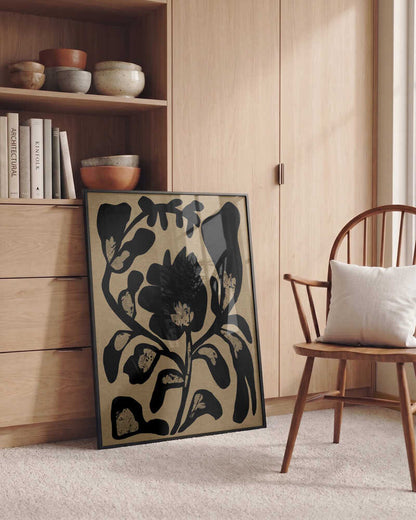 Black Botanical Silhouette