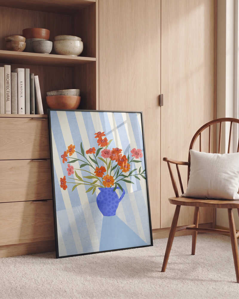 Cheerful Floral Pitcher