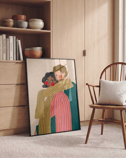 Loving Couple Embrace