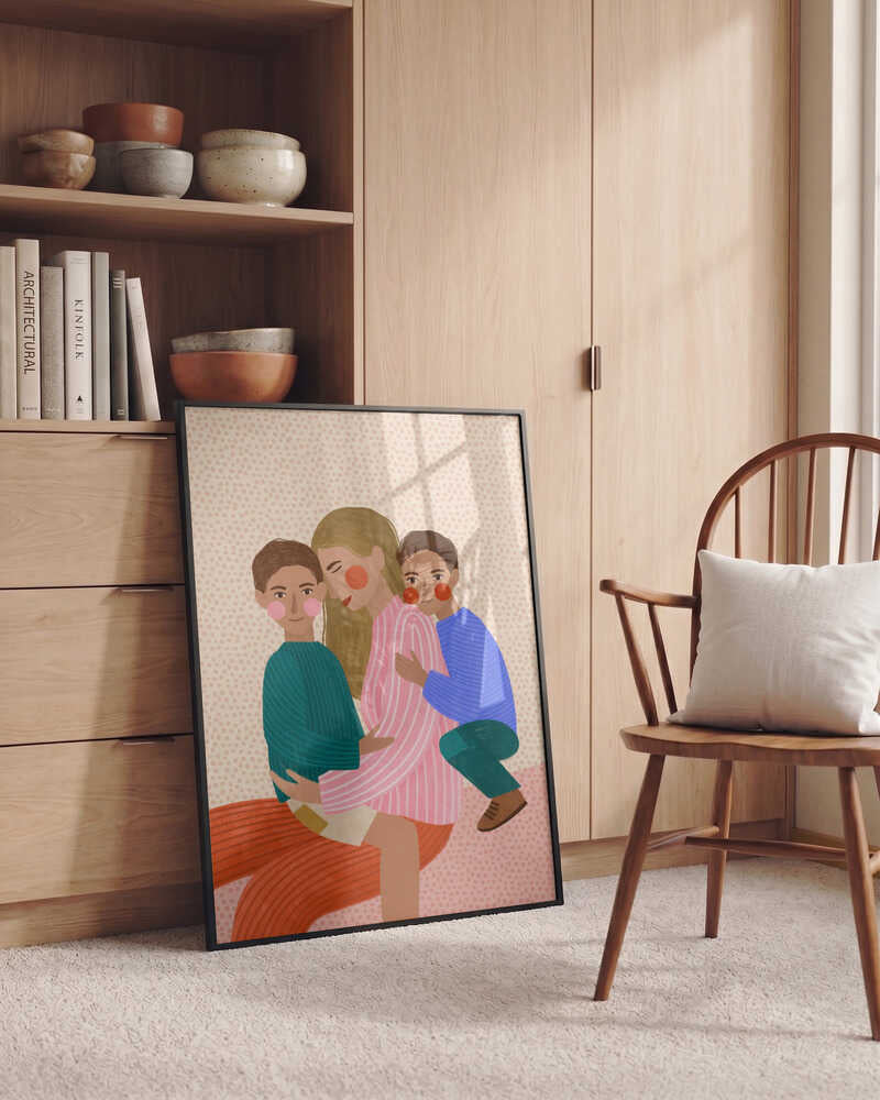 Joyful Family Hug