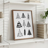 Sketched Christmas Trees