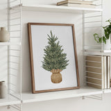 Cozy Burlap Christmas Tree