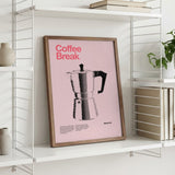 Pink Moka Pot Coffee