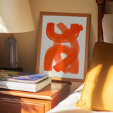 Vibrant Orange Abstraction
