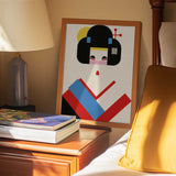 Colorful Geometric Woman