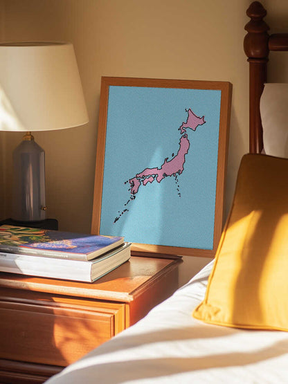 Pop Art Japan Map