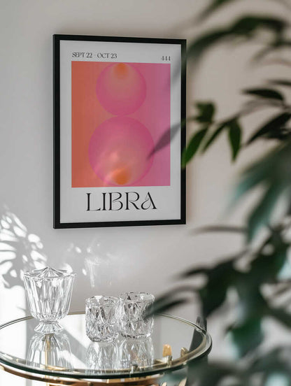 Pink Orange Libra Zodiac