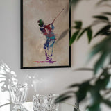 Vibrant Golf Swing
