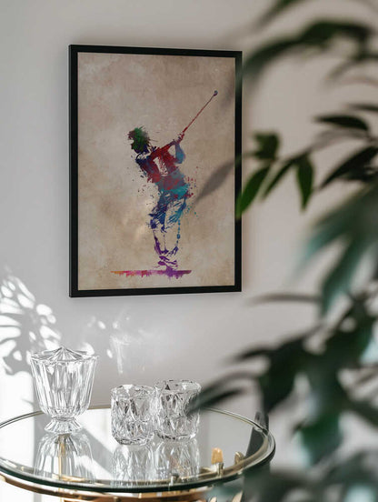 Vibrant Golf Swing