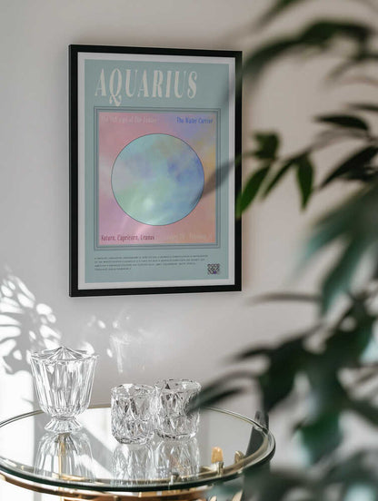 Pastel Aquarius Zodiac