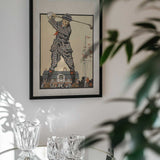 Man Swinging Golf Club (1915)