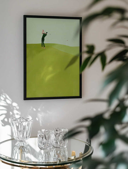 Golfer's Green Swing