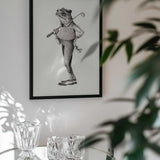 Frog In  Vintage Golf Attire