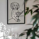 Whimsical Martini Dog