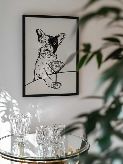 French Bulldog Martini