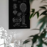 Vintage Tennis Racket Patent
