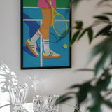 Retro Tennis Player